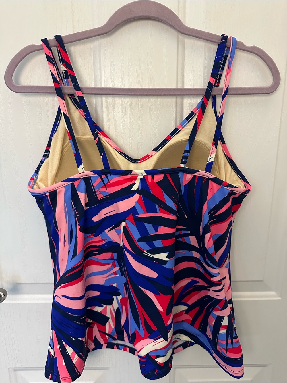 Miraclesuit Malibu Swim Tankini Tropical Double Strap Size 16 - Picture 6 of 8